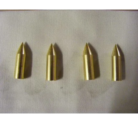 1/4" Bullet Points - Brass Parallel Fit