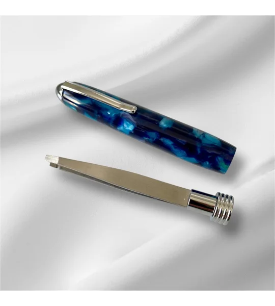 Hand Turned Tweezers: Acrylic Or Oak Tweezer Holder For Crafts