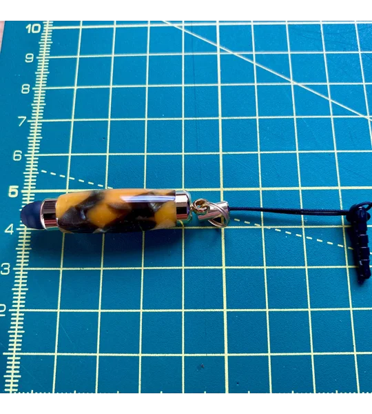Acrylic mini stylus, unique handcrafted gift, hand turned