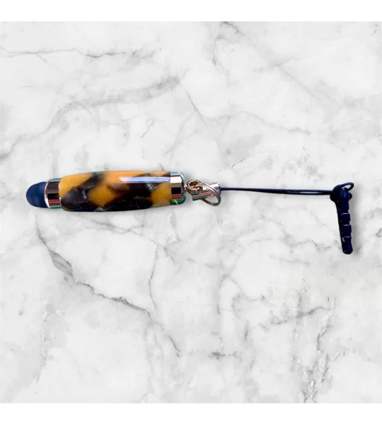 Acrylic mini stylus, unique handcrafted gift, hand turned