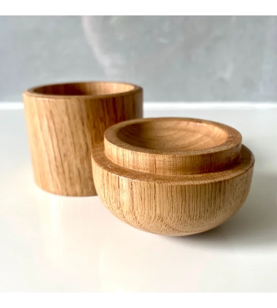 Lidded Jewellery Box: Woodturned Sweet Chestnut Trinket Pot