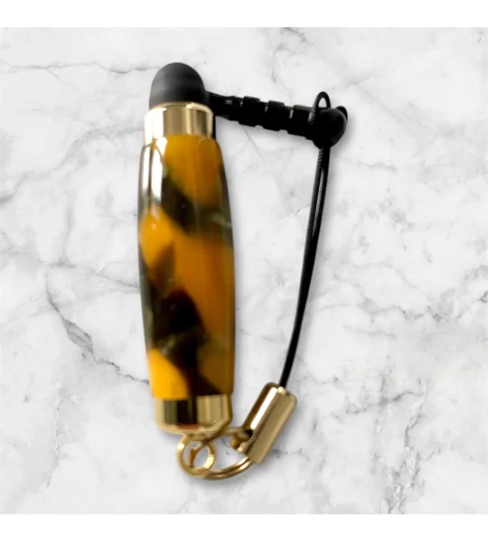 Acrylic mini stylus, unique handcrafted gift, hand turned