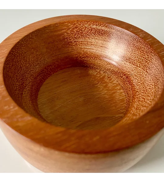 Hand-Turned Jatoba Hardwood Decorative Bowl, Rustic, Wooden Decor