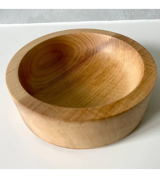 Hand-Turned Bowl, Sycamore Wood, Rustic, Decorative