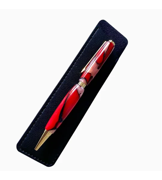 Handmade acrylic turned pen, unique special handcrafted gift