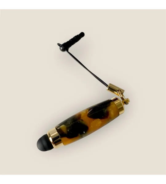 Acrylic mini stylus, unique handcrafted gift, hand turned