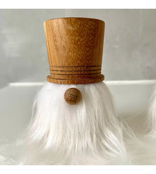 Woodturned Scandinavian Gnome: Folklore gonk