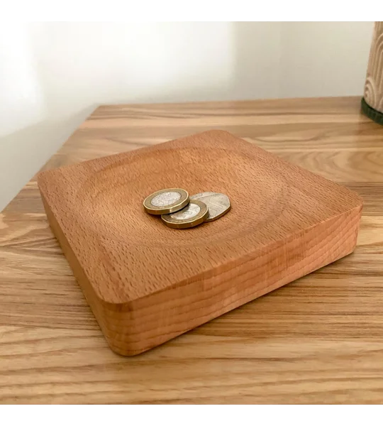 Handmade Wooden Dish: For Keys, Coins, Trinkets