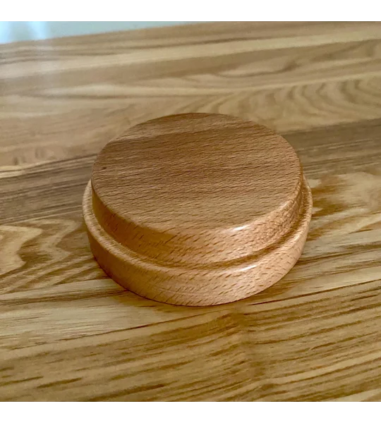 Beech Wood Display Stand: Handmade Round Ornament Or Candle Display New Home Gift
