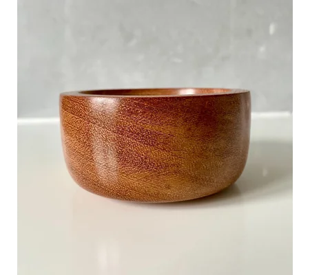 Hand-Turned Jatoba Hardwood Decorative Bowl, Rustic, Wooden Decor