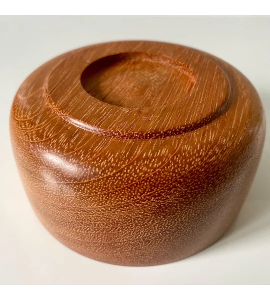 Hand-Turned Jatoba Hardwood Decorative Bowl, Rustic, Wooden Decor