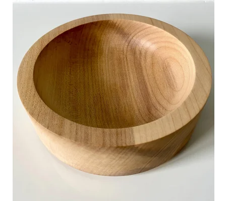 Hand-Turned Bowl, Sycamore Wood, Rustic, Decorative
