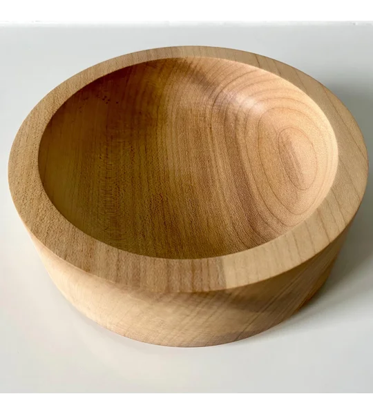 Hand-Turned Bowl, Sycamore Wood, Rustic, Decorative