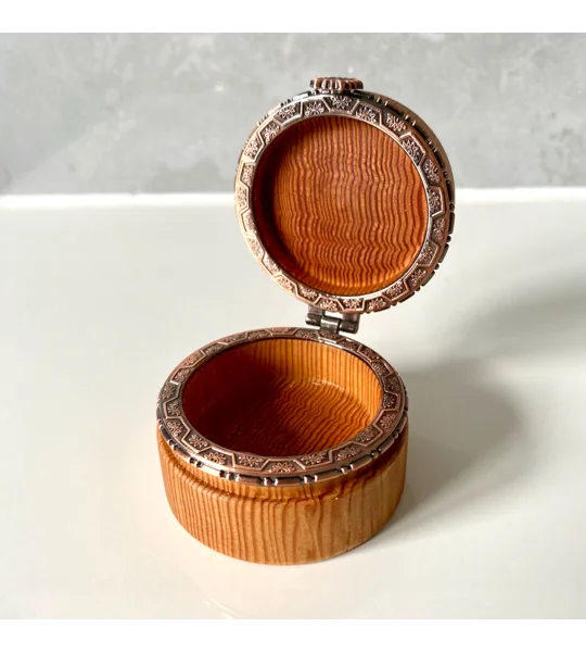 Decorative Hinged Jewellery Box: Woodturned For Rings, Necklaces