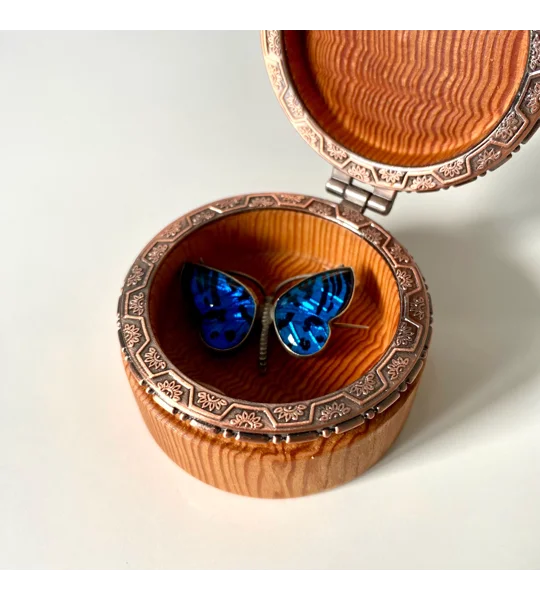 Decorative Hinged Jewellery Box: Woodturned For Rings, Necklaces