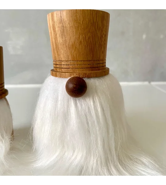 Woodturned Scandinavian Gnome: Folklore gonk
