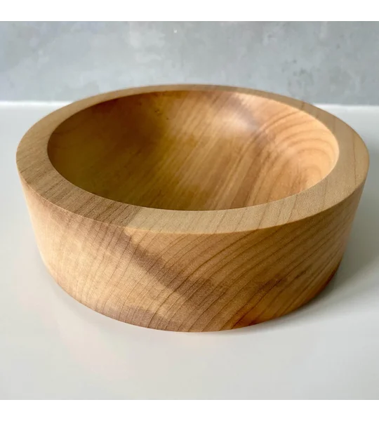 Hand-Turned Bowl, Sycamore Wood, Rustic, Decorative