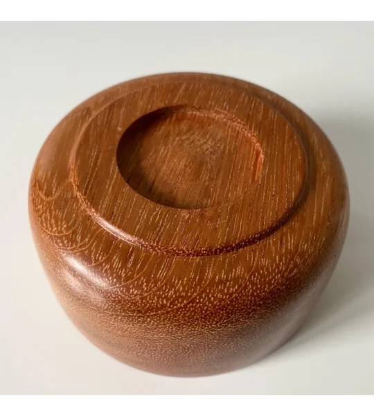 Hand-Turned Jatoba Hardwood Decorative Bowl, Rustic, Wooden Decor