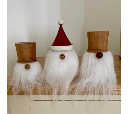 Woodturned Scandinavian Gnome: Folklore gonk