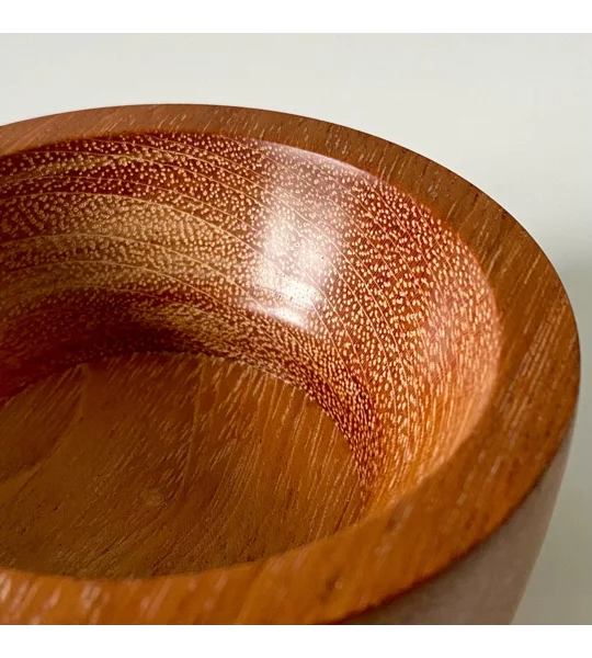 Hand-Turned Jatoba Hardwood Decorative Bowl, Rustic, Wooden Decor