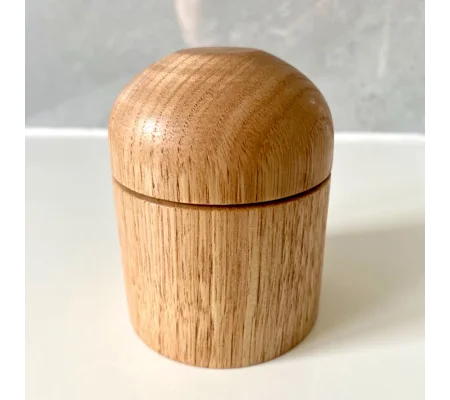 Lidded Jewellery Box: Woodturned Sweet Chestnut Trinket Pot