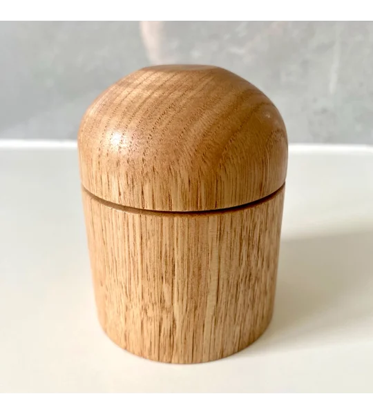 Lidded Jewellery Box: Woodturned Sweet Chestnut Trinket Pot