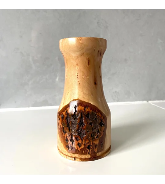 Hand-Turned Wooden Dry Bud Vases, Rustic Decor, Various Woods