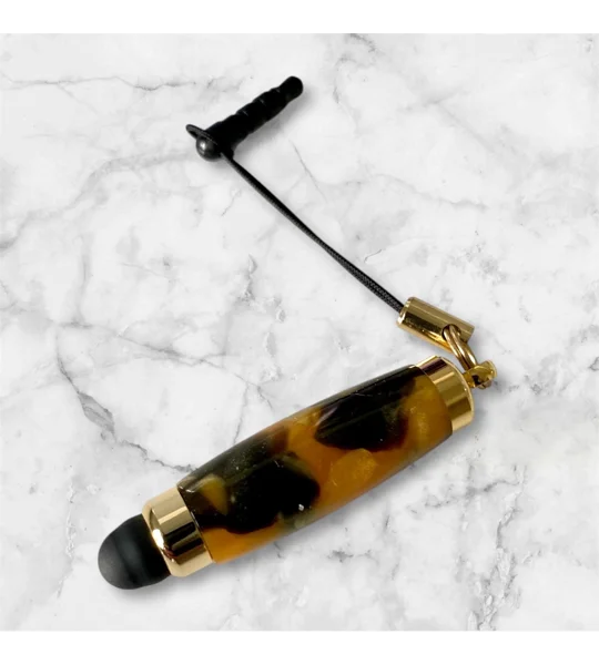 Acrylic mini stylus, unique handcrafted gift, hand turned