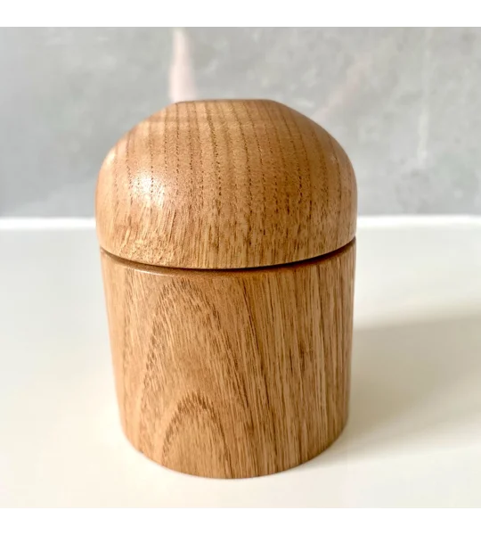 Lidded Jewellery Box: Woodturned Sweet Chestnut Trinket Pot