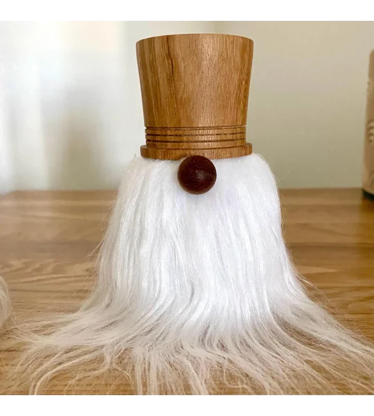 Woodturned Scandinavian Gnome: Folklore gonk