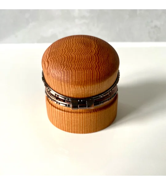Decorative Hinged Jewellery Box: Woodturned For Rings, Necklaces
