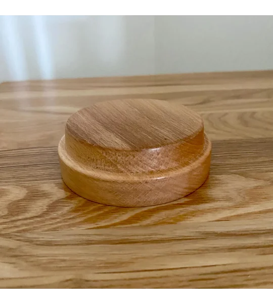 Beech Wood Display Stand: Handmade Round Ornament Or Candle Display New Home Gift