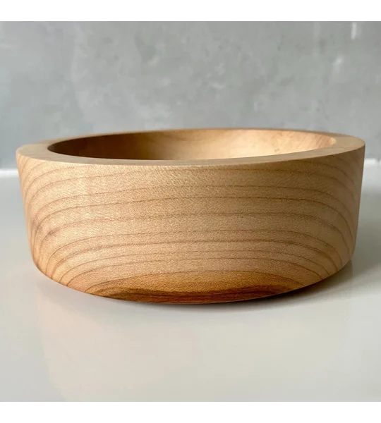 Hand-Turned Bowl, Sycamore Wood, Rustic, Decorative