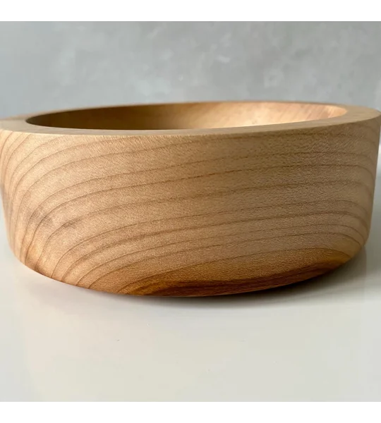 Hand-Turned Bowl, Sycamore Wood, Rustic, Decorative