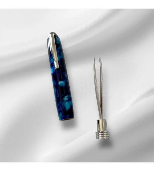 Hand Turned Tweezers: Acrylic Or Oak Tweezer Holder For Crafts