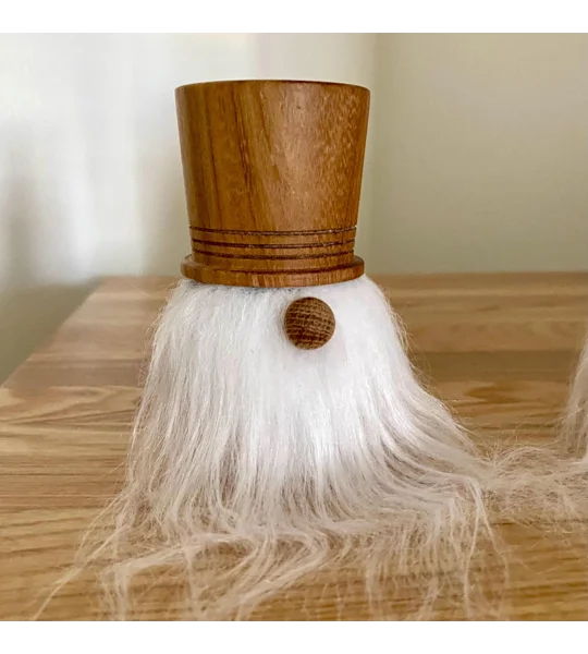 Woodturned Scandinavian Gnome: Folklore gonk