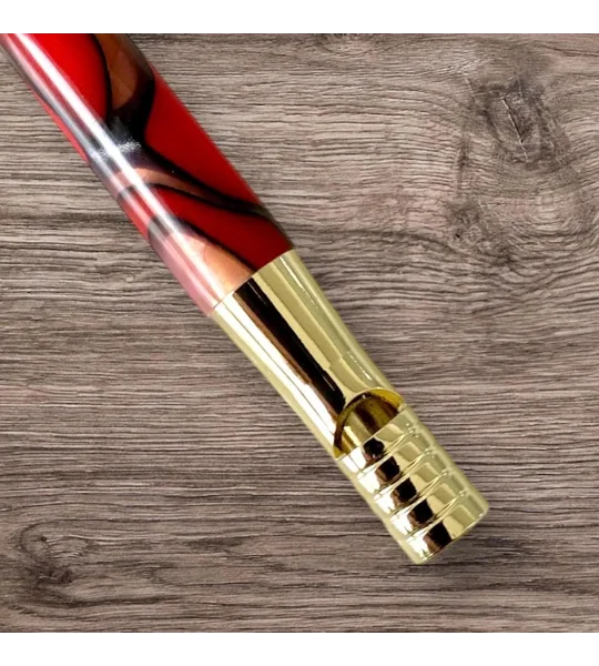 Hand turned acrylic whistle keyring, dog training, safety whistle