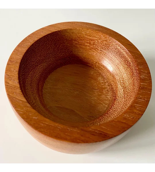 Hand-Turned Jatoba Hardwood Decorative Bowl, Rustic, Wooden Decor