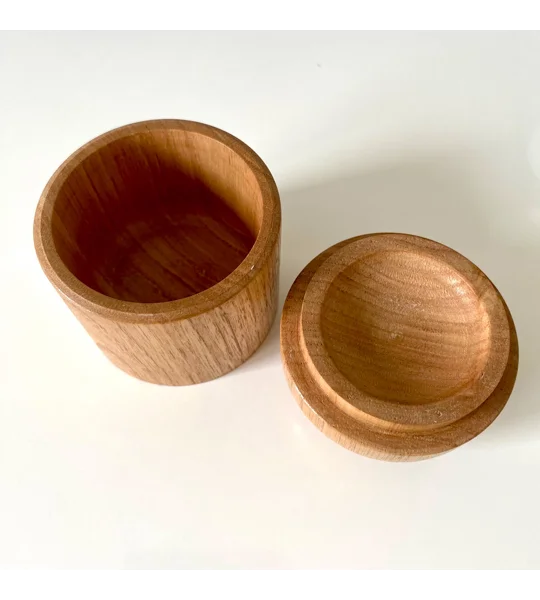 Lidded Jewellery Box: Woodturned Sweet Chestnut Trinket Pot