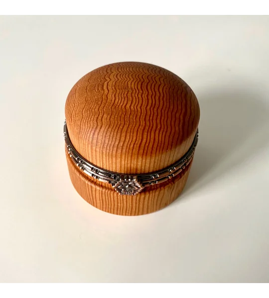 Decorative Hinged Jewellery Box: Woodturned For Rings, Necklaces