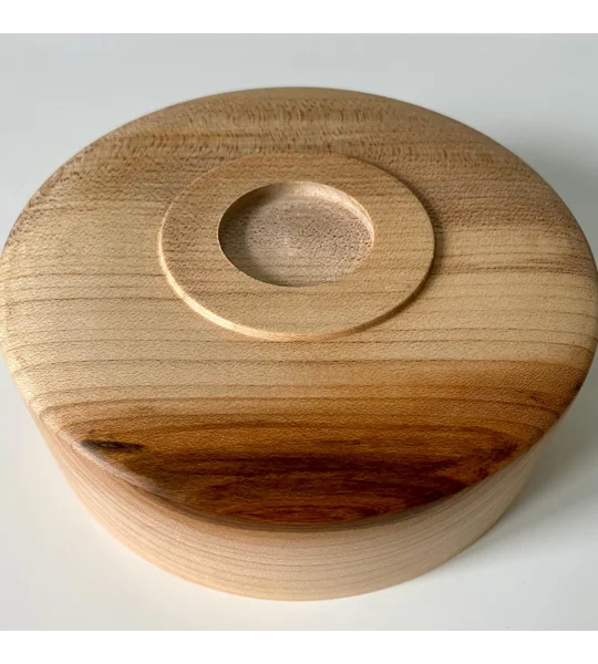 Hand-Turned Bowl, Sycamore Wood, Rustic, Decorative