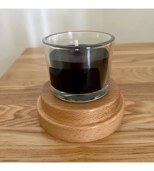 Beech Wood Display Stand: Handmade Round Ornament Or Candle Display New Home Gift