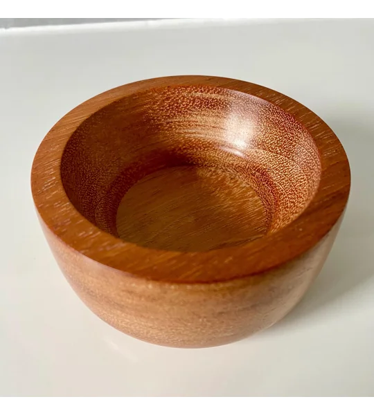 Hand-Turned Jatoba Hardwood Decorative Bowl, Rustic, Wooden Decor