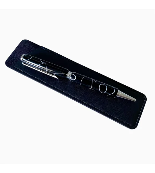 Handmade acrylic turned pen, unique special handcrafted gift