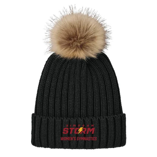 Faux Fur Pom Beanie