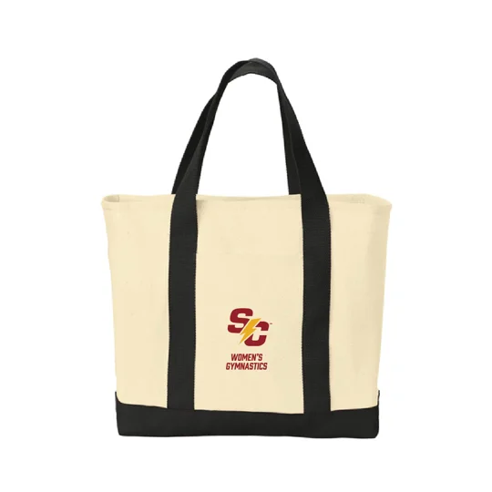 Ideal Twill Two-Tone Shopping Tote