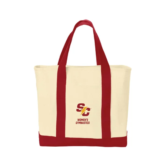 Ideal Twill Two-Tone Shopping Tote