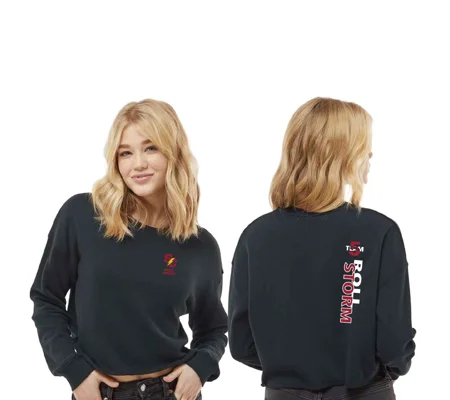 Women's Lightweight Crop Crewneck Sweatshirt