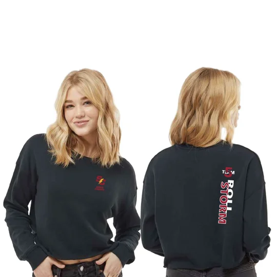 Women's Lightweight Crop Crewneck Sweatshirt