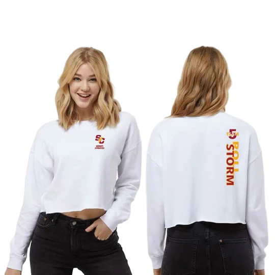 Women's Lightweight Crop Crewneck Sweatshirt